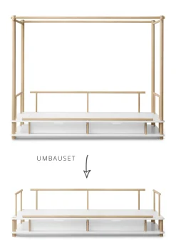 Umbauset für 'Camp' Himmelbett zum Bettsofa Eiche