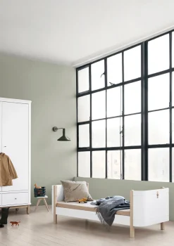 Umbauset für 'Wood Mini+' Babybett zum Juniorbett Weiß / Eiche