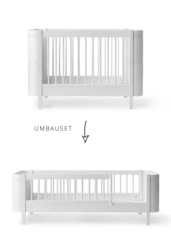 Umbauset für 'Wood Mini+' Babybett zum Juniorbett Weiß