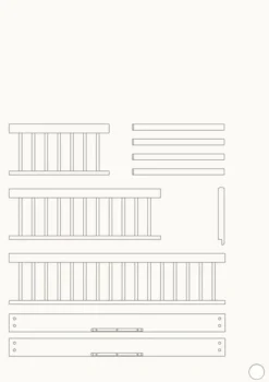 Umbauset für 'Wood Mini+' Babybett zum Juniorbett Weiß