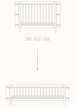 Umbauset für 'Wood Mini+' Babybett zum Juniorbett Weiß