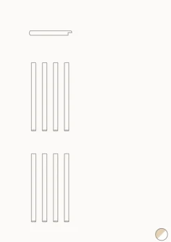 Umbauset für 'Wood Mini+' halbhohes Etagenbett zu zwei Juniorbetten Weiß / Eiche