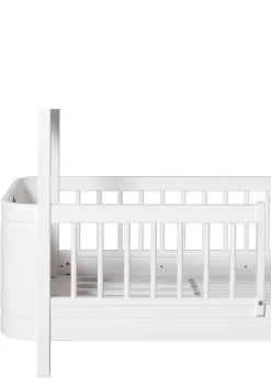 Umbauset für 'Wood Mini+' zwei Juniorbetten zum halbhohen Etagenbett Weiß