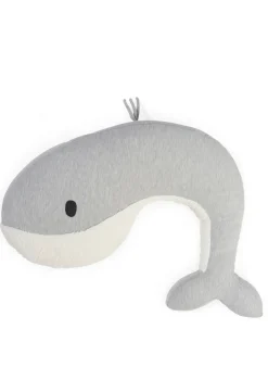 Wal Stillkissen 'Whale Momo' Grau