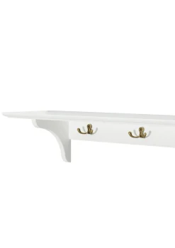 Wandregal 'Seaside' groß mit Haken weiß