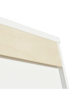 Wandregal 'Wood' horizontal 5x1 weiß