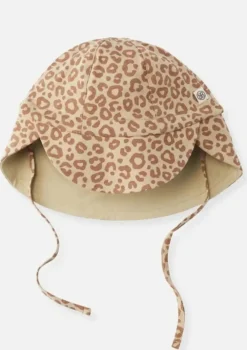 Wendbarer Sonnenhut UPF 50+ Leopard Brown/Sandy Beach