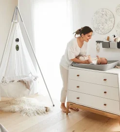 Wickelauflage 'Matty' Pearl Grey