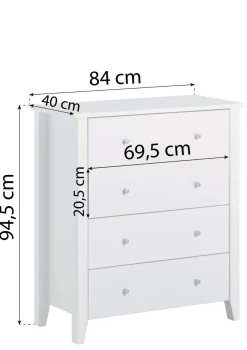 (Wickel-)Kommode 'CHRISTIAN' weiß