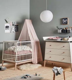 (Wickel-)Kommode 'Luna' Weiß / Eiche