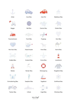 (Wickel-)Kommode weiß handbemalt