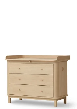(Wickel-)Kommode 'Wood' 3 Schubladen Eiche
