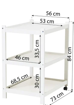 Wickeltisch 'IDA-MARIE' weiß