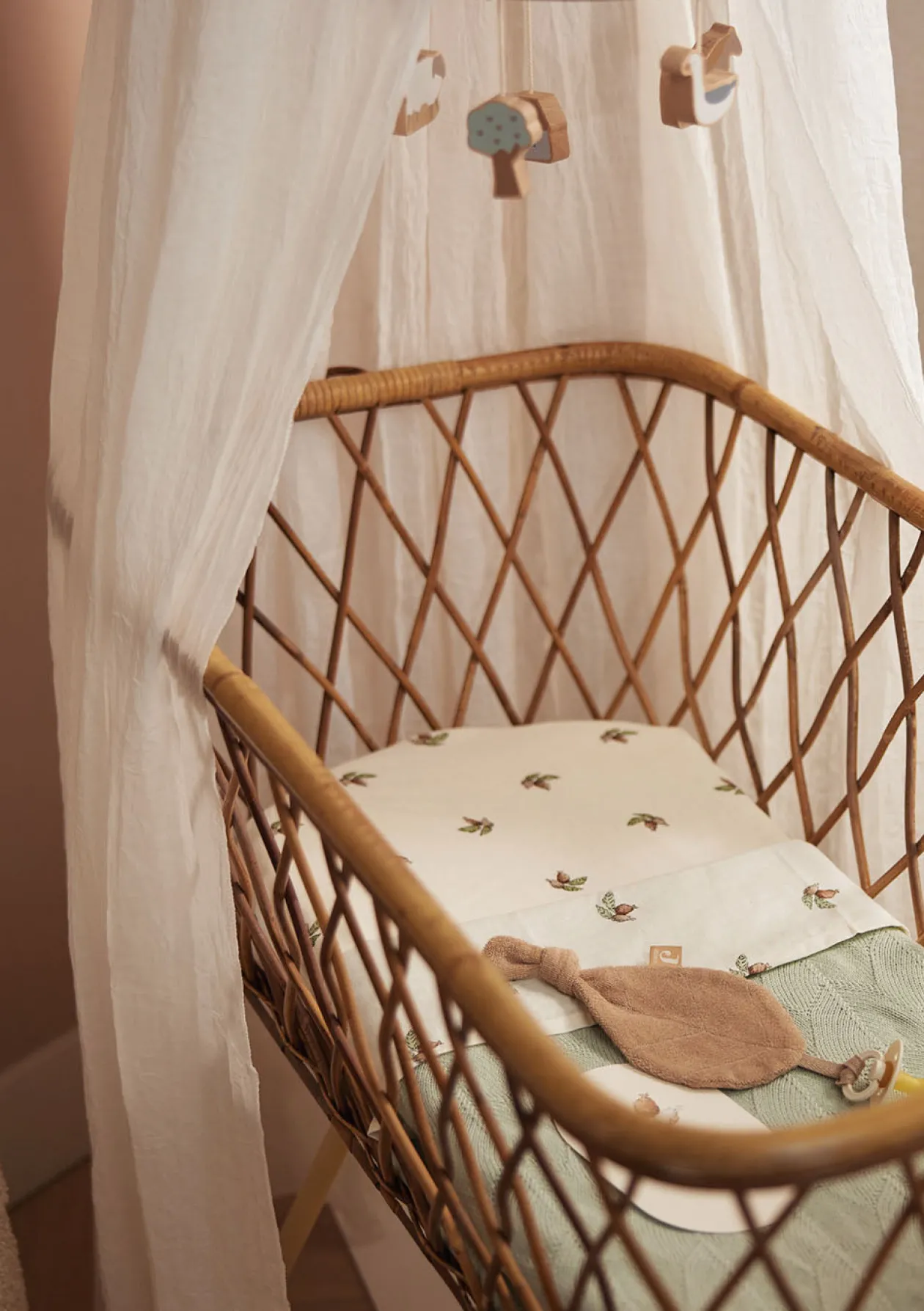 Wiegenhimmel Vintage Weiß