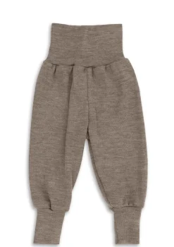 Wolle/Seide Baby-Hose walnuss