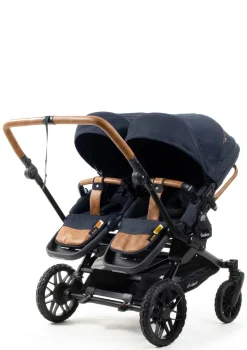 Zwillings-Kinderwagen-Set 'Double SENTO ERGO+' Outdoor Dark Navy
