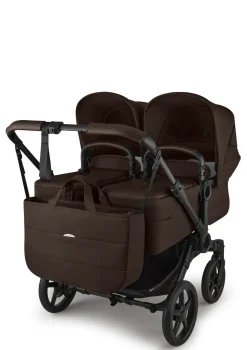 Zwillingswagen-Set 'Donkey 6 Twin' Cocoa Brown